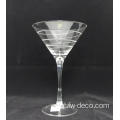 niestandardowe masowe przezroczyste szklane szklane szklanki martini
